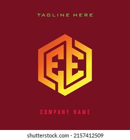 EE lettering logo is simple, easy to understand and authoritative