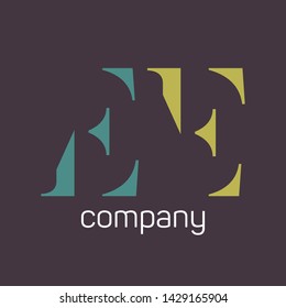 EE logo. Company logo. Monogram logo.