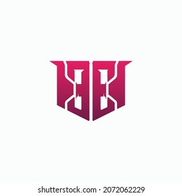 EE logo design, EE letter design with unique style. HH logo for games, esports, Technology, Digital, Community or Business. e-sport letter logo design concept template
