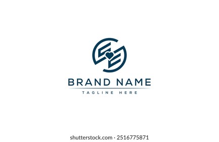 EE Logo Design Template Vektor Grafik Branding Element