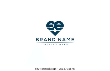 EE Logo Design Template Vektor Grafik Branding Element