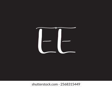 EE Logo Design Template Vector Graphic Branding Element.
