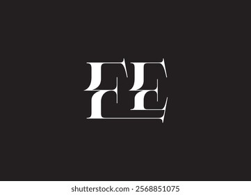 EE Logo Design Template Vector Graphic Branding Element.
