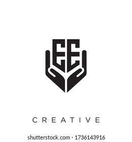 ee logo design vector icon
