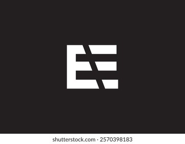 EE logo design vector initial design
