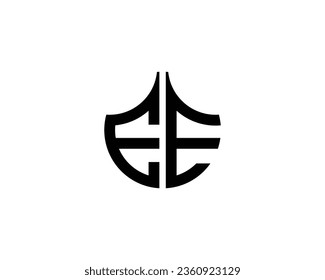 EE logo design vector template