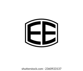 EE logo design vector template