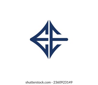 EE logo design vector template