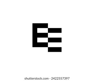 EE logo design vector template