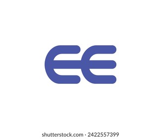 EE logo design vector template