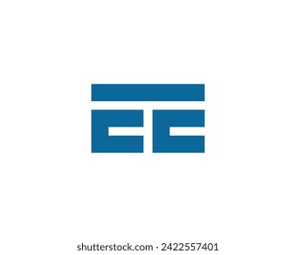 EE logo design vector template