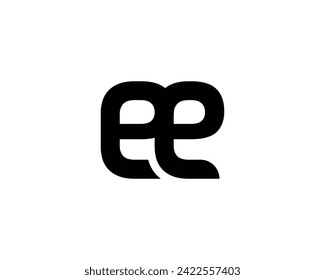 EE logo design vector template