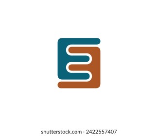 EE logo design vector template