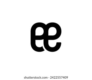 EE logo design vector template