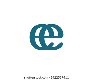 EE logo design vector template