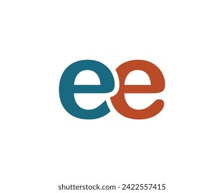 EE logo design vector template