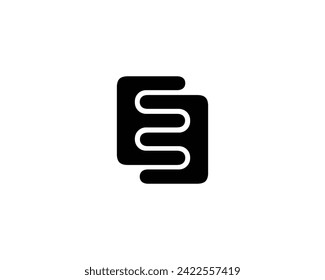 EE logo design vector template