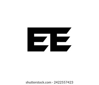 EE logo design vector template