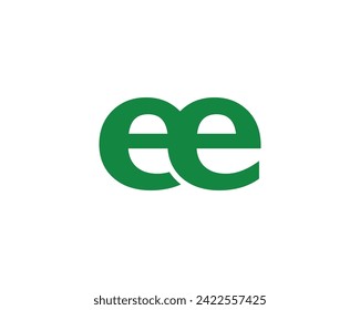 EE logo design vector template