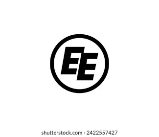 EE logo design vector template