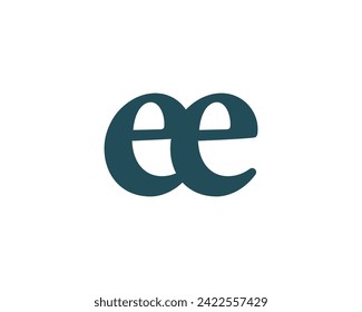 EE logo design vector template