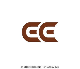 EE logo design vector template