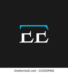 EE logo designed with letter E in vector format.