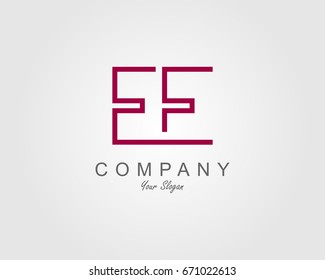 EE Logo. Letter design vector