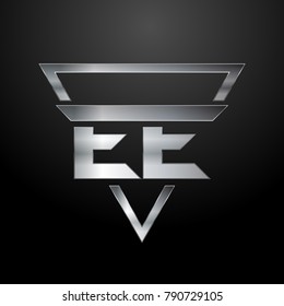 EE Logo, Monogram, Metal