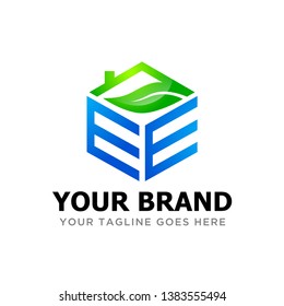 ee logo real estate and technology concept