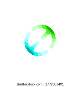 ee logo. simple logo. colorful design.