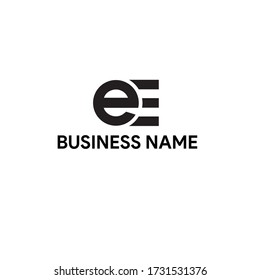 eE logo vector minimalist logo for business or website