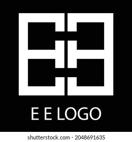 EE logo,alfabet letter EE logo vector,logo design EE letter.