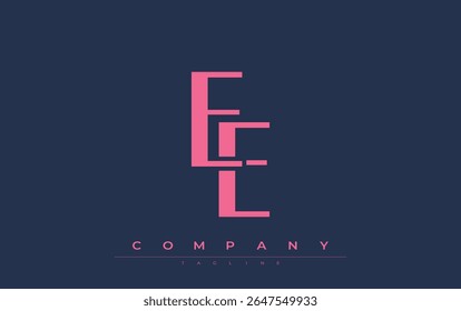 EE Design de logotipo de iniciais modernas. Logotipo de marca com iniciais estilizadas apresentando design arrojado e estética moderna. Ideal para profissionais de marca de negócios ou projetos criativos com foco em minimalista