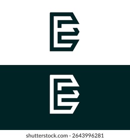 EE monogram comapny emblem vector element 