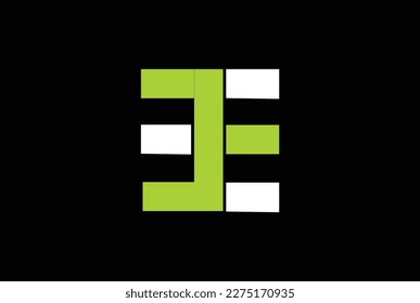 EE Monogram Logo - EE Negative Spaces Logo - E in E Logo.