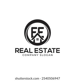 EE Real Estate Logo template