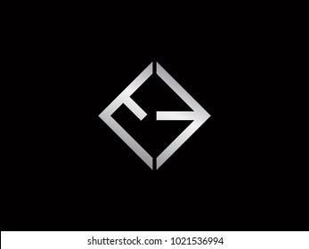 EE square shape silver color logo