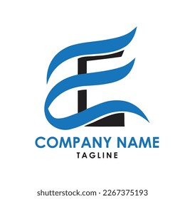 ee typography logo design alphabet