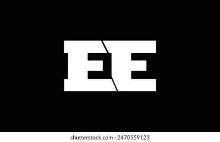 EE Vector Graphic Branding Letter Element.