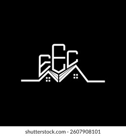 EEC Real State logo design, EEC simple and modern logo. EEC luxurious alphabet design  