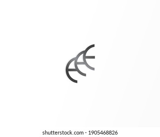 EEE letter logo design concept