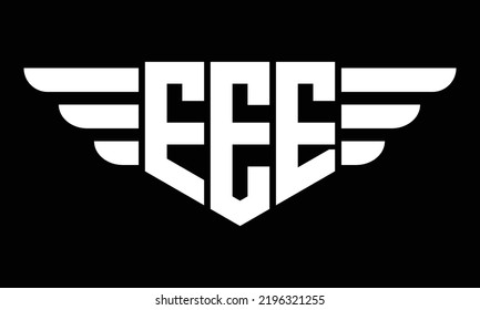 Plantilla vectorial de diseño de logotipo de forma geométrica de tres letras AEE, aislado, elegante, monograma, abstracto, marca de palabras, marca de letras, emblema, empresa, tipografía, minimalista, marca, empresa, letra inicial,