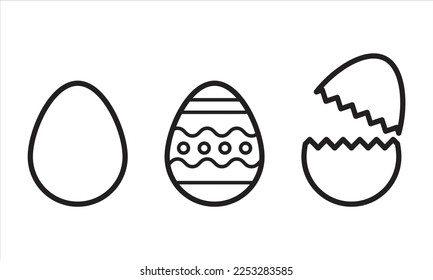 The eegs of chicken icon vector illustrations. EPS !0.