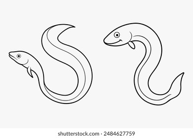 eel fish this is vector illustrator