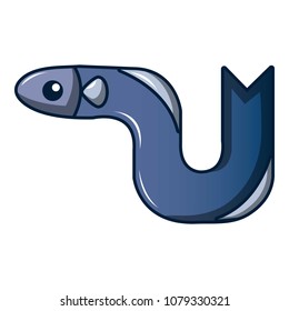 Eel icon. Cartoon illustration of eel vector icon for web