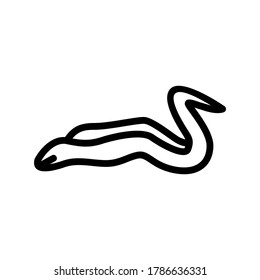 eel icon or logo isolated sign symbol vector illustration - high quality black style vector icons
