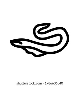 eel icon or logo isolated sign symbol vector illustration - high quality black style vector icons
