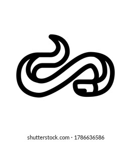 eel icon or logo isolated sign symbol vector illustration - high quality black style vector icons
