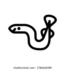 eel icon or logo isolated sign symbol vector illustration - high quality black style vector icons
